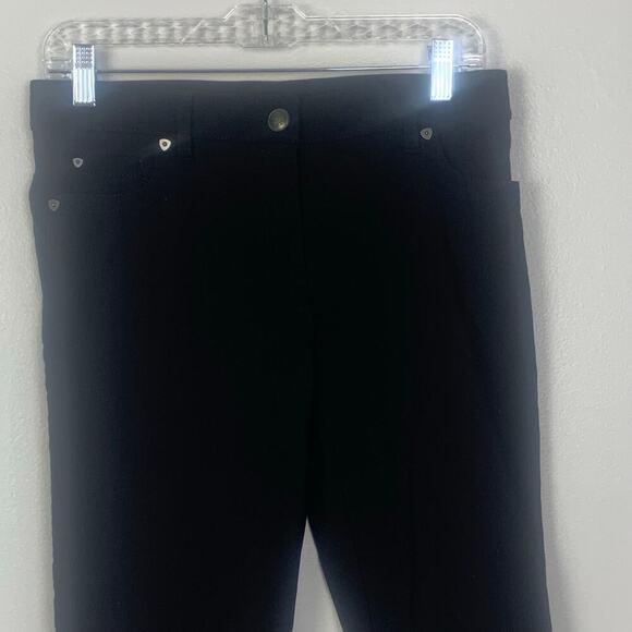 Zac & Rachel Black Rayon Blend Stretch Slacks Size 6 - Picture 2 of 9